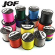 JOF PE Braided Fishing Line 500M 300M 100M 4 Strands Multifilament Fishing Line Carp Fishing Wire 10-120LB