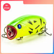 New Arrival 1pcs 11g 5.5cm Big Popper Fishing Lures 3D Eyes Bait Crankbait Wobblers Tackle Isca Poper Japan HQ007