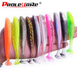 Proleurre Jigging Wobblers Fishing Lure 95mm 75mm 50mm shad T-tail soft bait Aritificial Silicone Lures Bass Pike Fishing Tackle