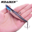 1Pcs Topwater Floating Pencil Fishing Lure 90mm 8g Sub Surface Dying Fish Lures Artificial Hard Bait Pesca Fishing tackle WD-243