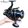 Big Metal Fishing Reel Strong Drag Spinning Reel Carp Carretilha De Pesca Molinete Olta Makaralar Reels Trolling Accesorios Mar