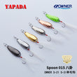 YAPADA Spoon 015 Gossip 2.5-7.5g OWNER Single Hook+Feather 30-45mm Multicolor Metal Zinc alloy Spoon Fishing Lures