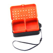 1/2PCS Compartments Fishing Box 10 * 6 * 3.2Cm Plastic Earthworm Worm Bait Lure Fly Carp Fishing Tackle Box Accessories X093