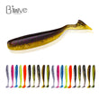 biwvo 5pcs/lot 7cm soft lures Easy Shiner Soft Wobblers Fishing Lure Silicone Double Swimbaits isca Artificial Carp Fishing